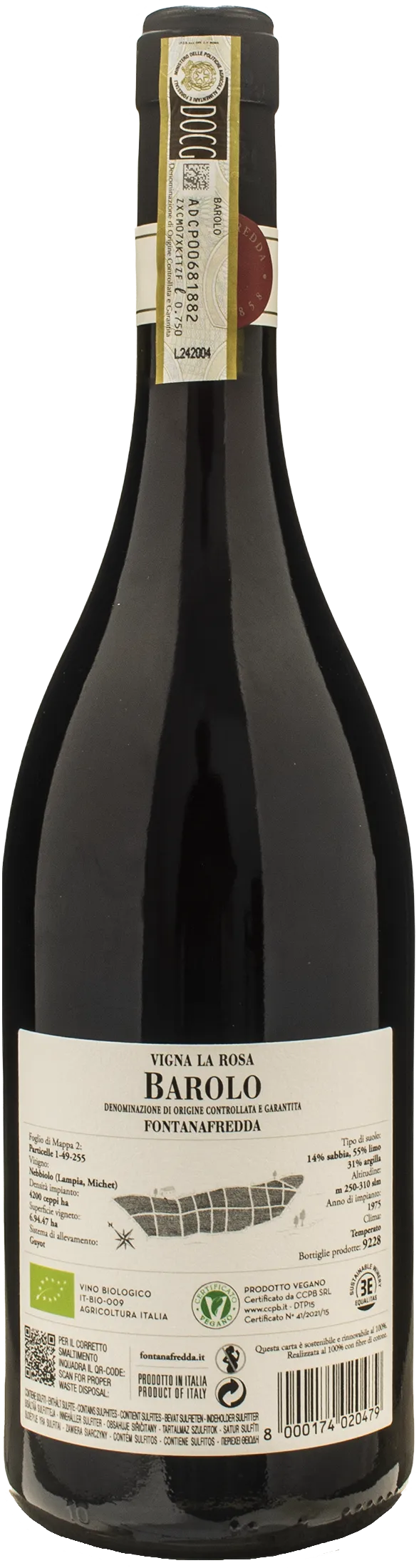 Fontanafredda Barolo Vigna La Rosa 2021