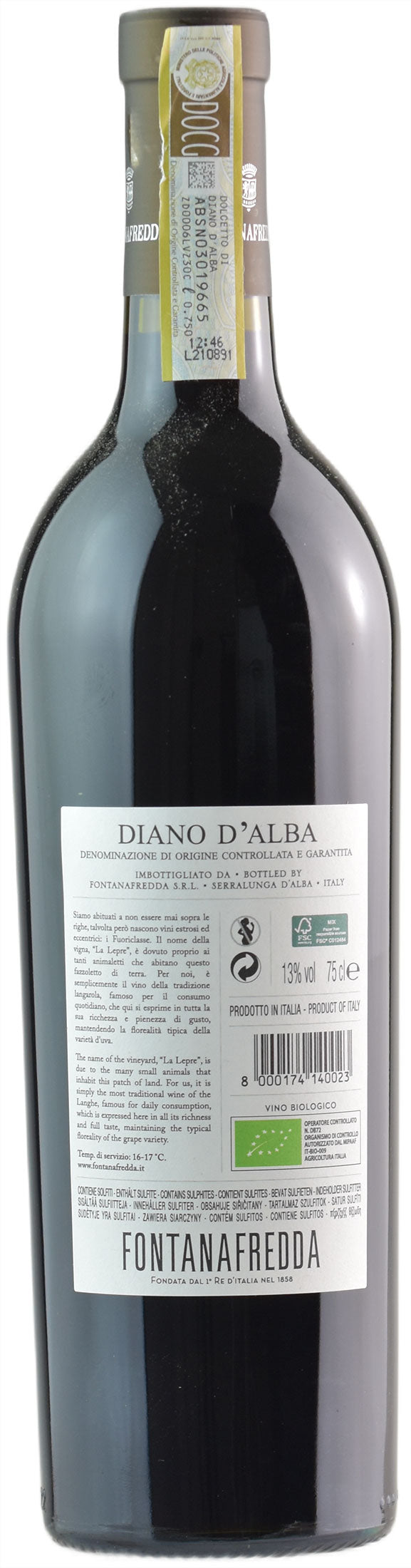Fontanafredda Diano d'Alba La Lepre 2020