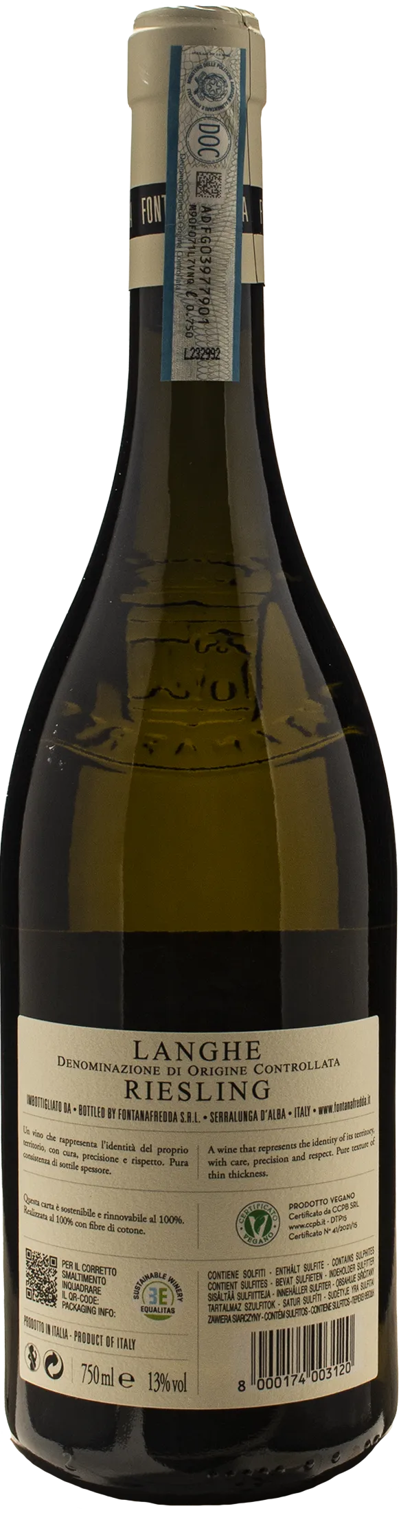 Fontanafredda Langhe Riesling Marin 2022
