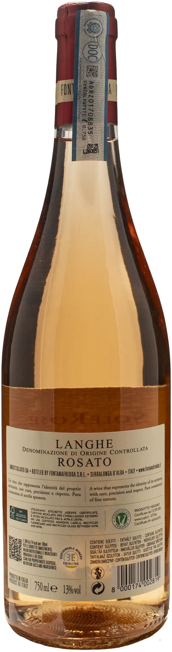 Fontanafredda Langhe Rosato Solerose 2025