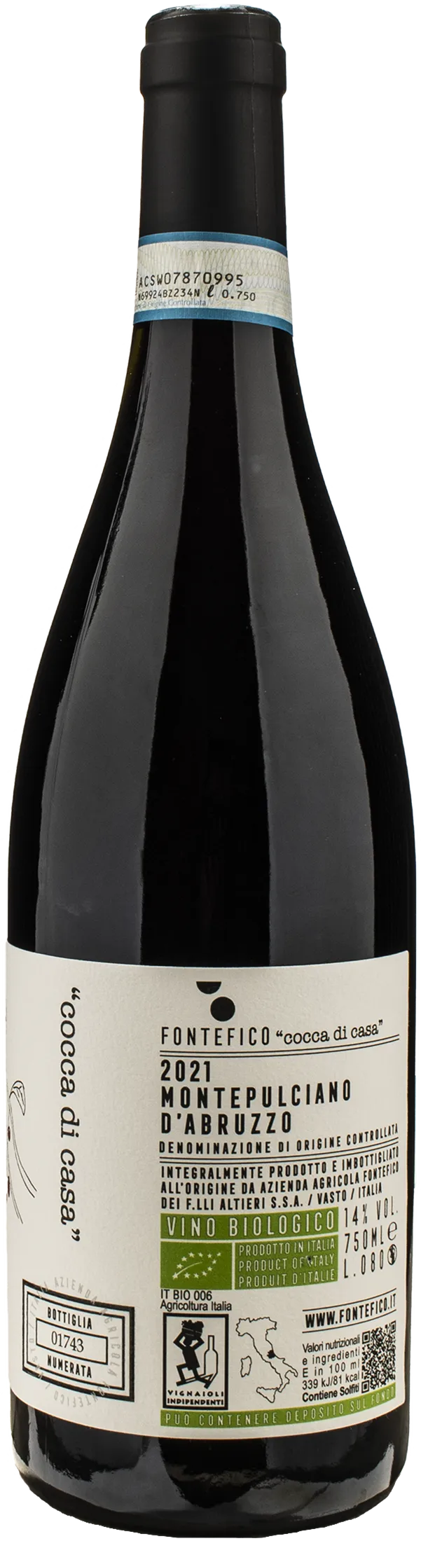 Fontefico Montepulciano d'Abruzzo Cocca di Casa 2021