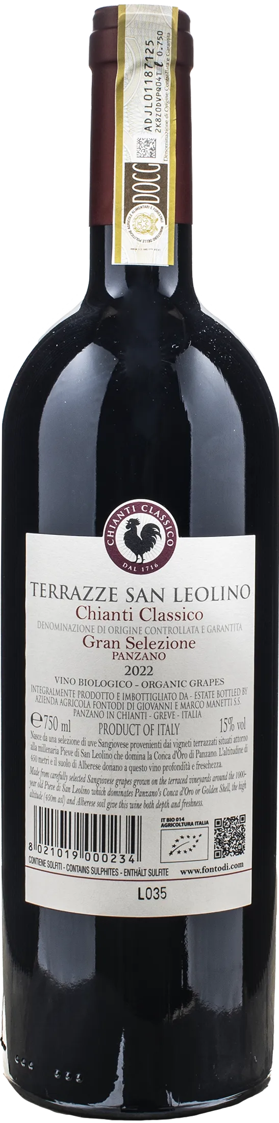 Fontodi Chianti Classico Gran Selezione Panzano Terrazze di San Leolino 2022