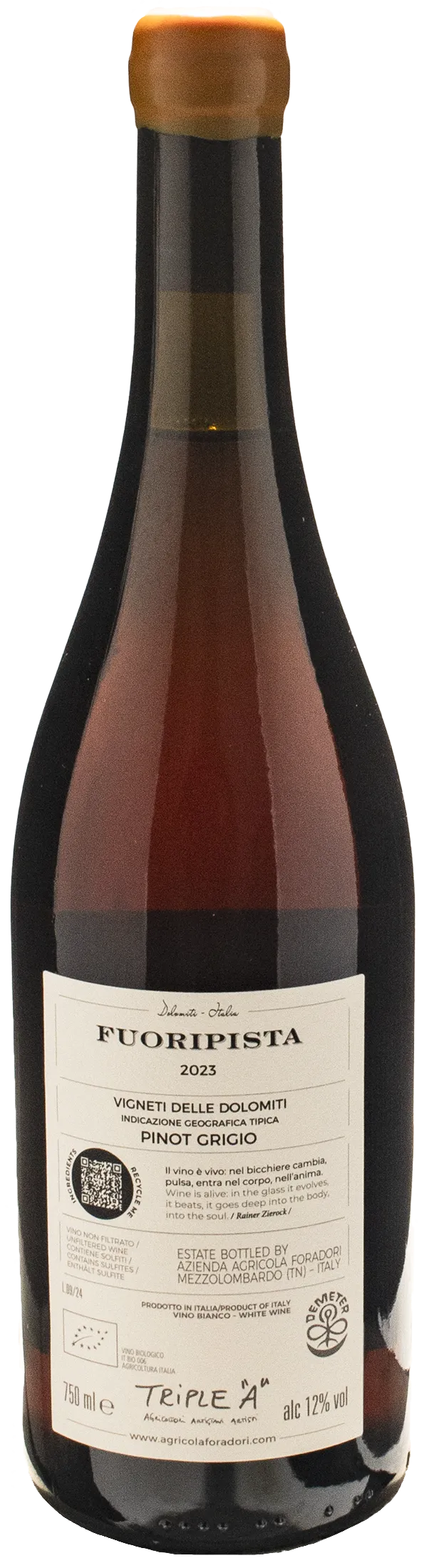 Foradori Fuoripista Pinot Grigio 2023