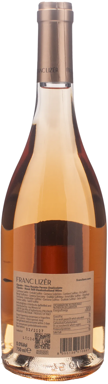 Franc Lizer Opale Rosè Fermo Zero Alcol