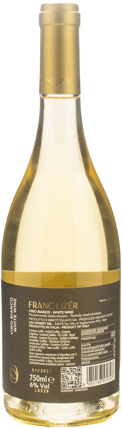 Franc Lizer Vino Bianco Low Alcol