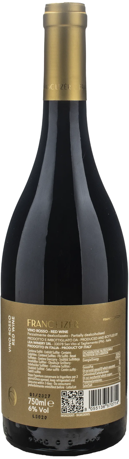 Franc Lizer Vino Rosso Low Alcol