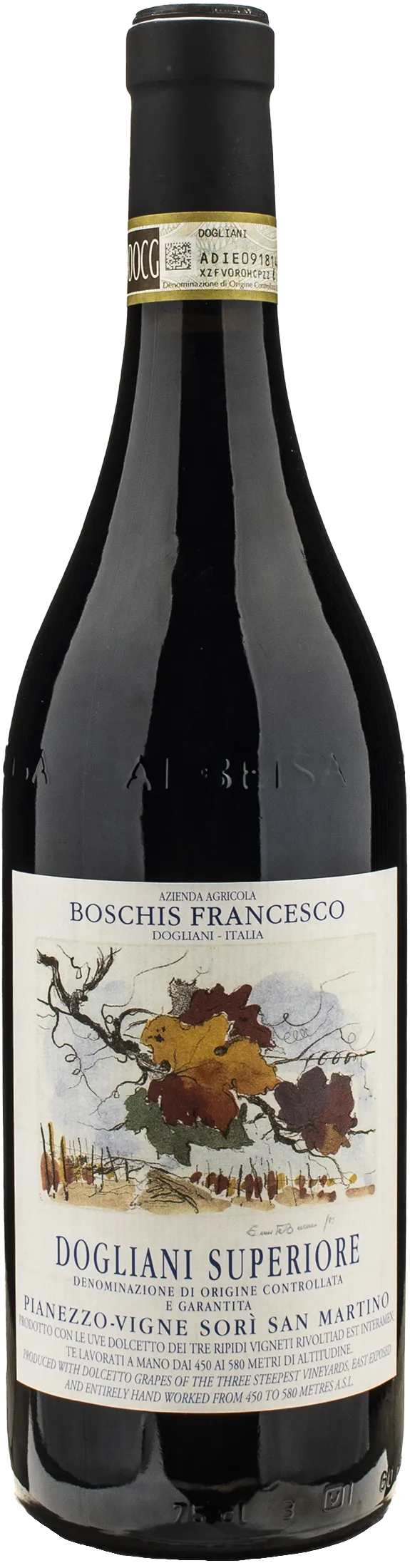 Francesco Boschis Dogliani Superiore Pianezzo Vigne Sori San Martino 2022