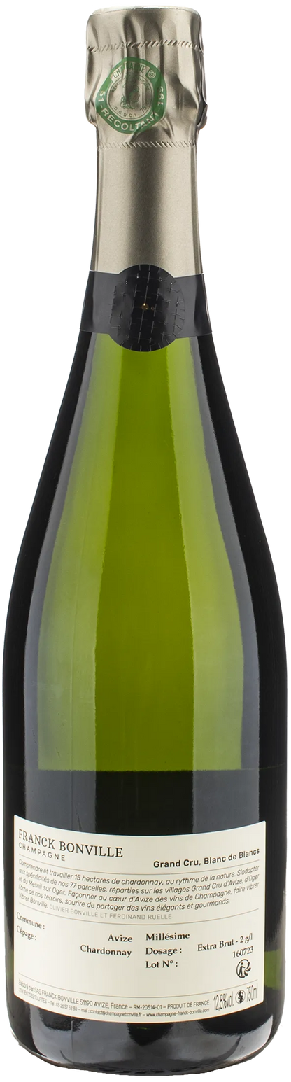 Franck Bonville Champagne Grand Cru Blanc de Blancs Extra Brut Millésime 2016