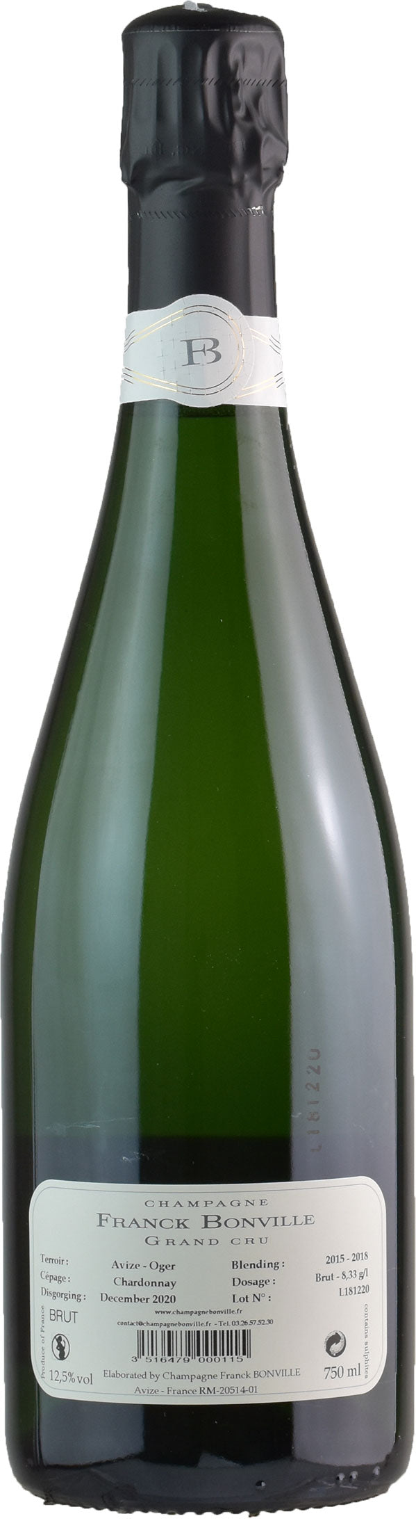 Franck Bonville Champagne Grand Cru Blanc de Blancs Brut