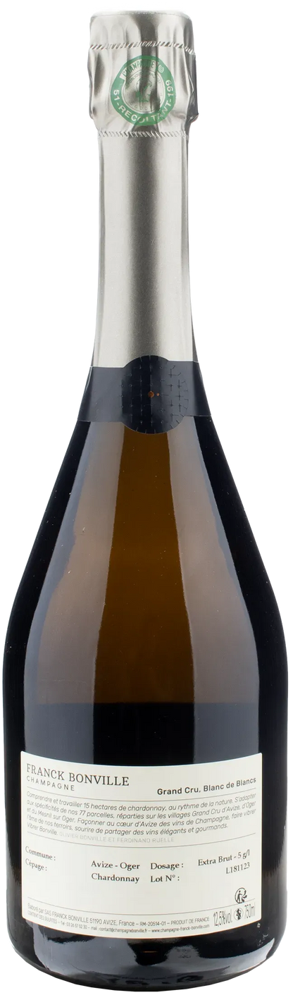 Franck Bonville Champagne Grand Cru Blanc de Blancs Unisson Extra Brut