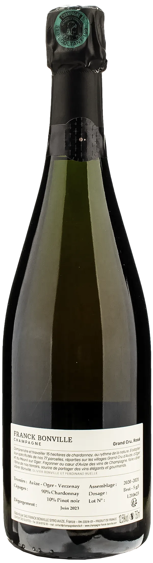 Franck Bonville Champagne Grand Cru Rosé Brut