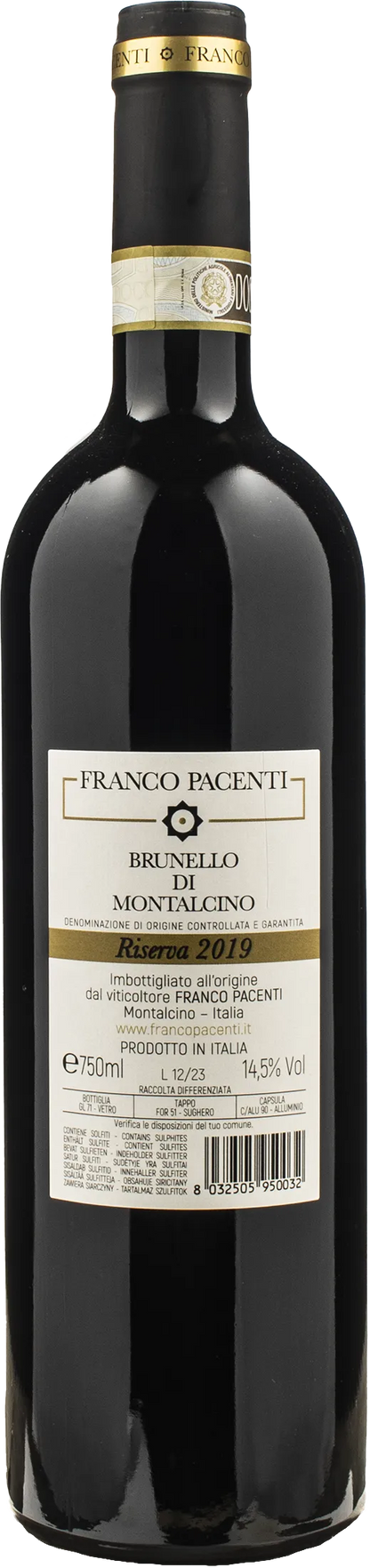 Franco Pacenti Brunello di Montalcino Riserva 2019