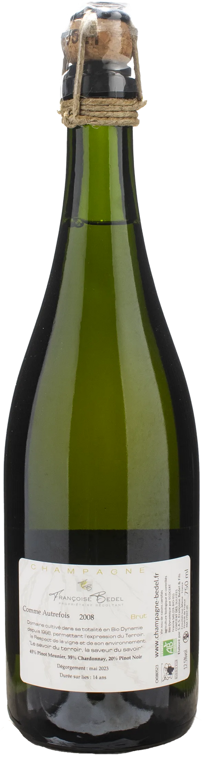 Francoise Bedel Champagne Comme Autrefois Brut 2008