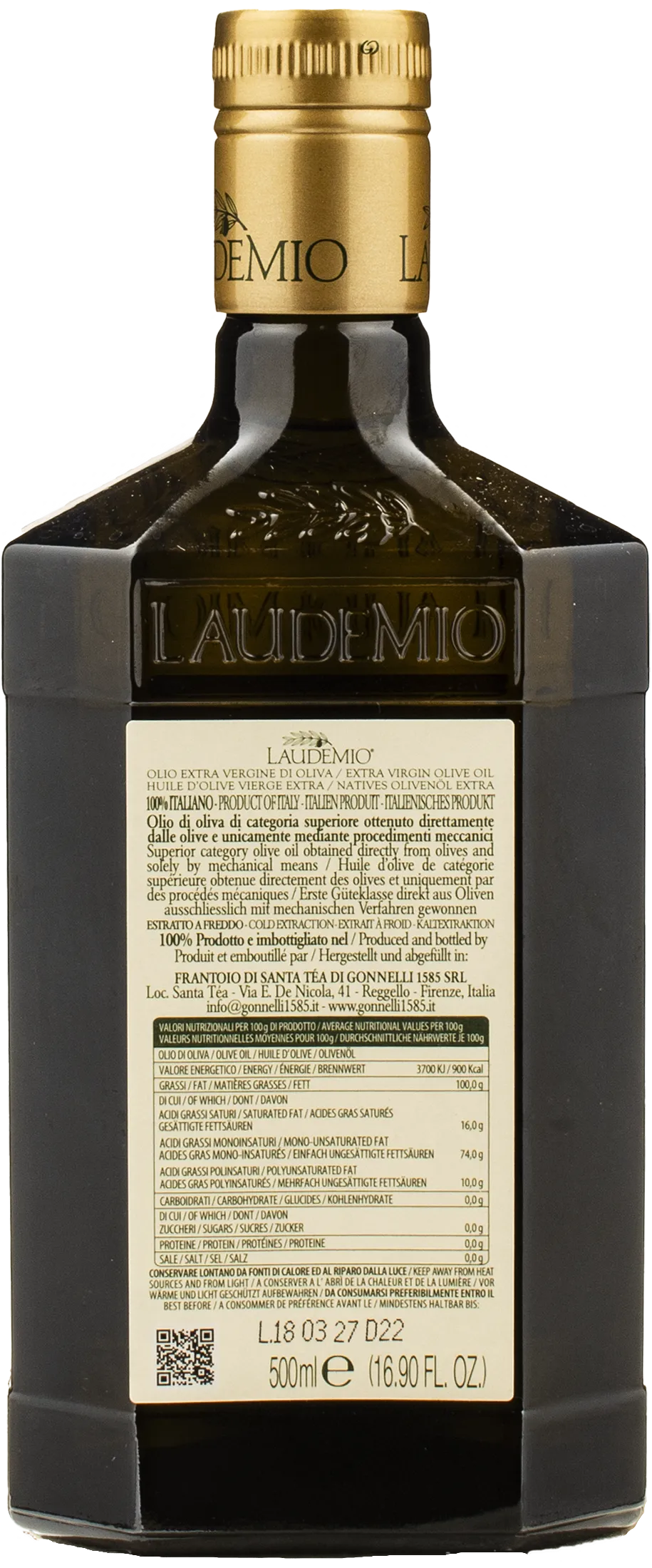 Frantoio di Santa Tea Olio Extra Vergine di Oliva Laudemio 0.5L 2024