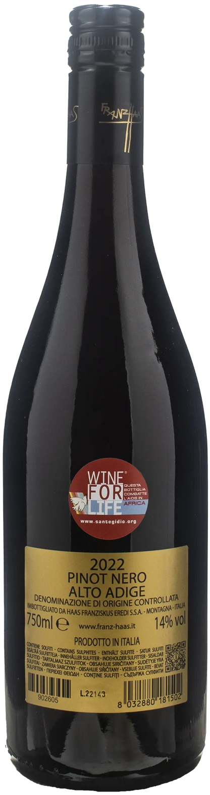 Franz Haas Pinot Nero Schweizer 2022