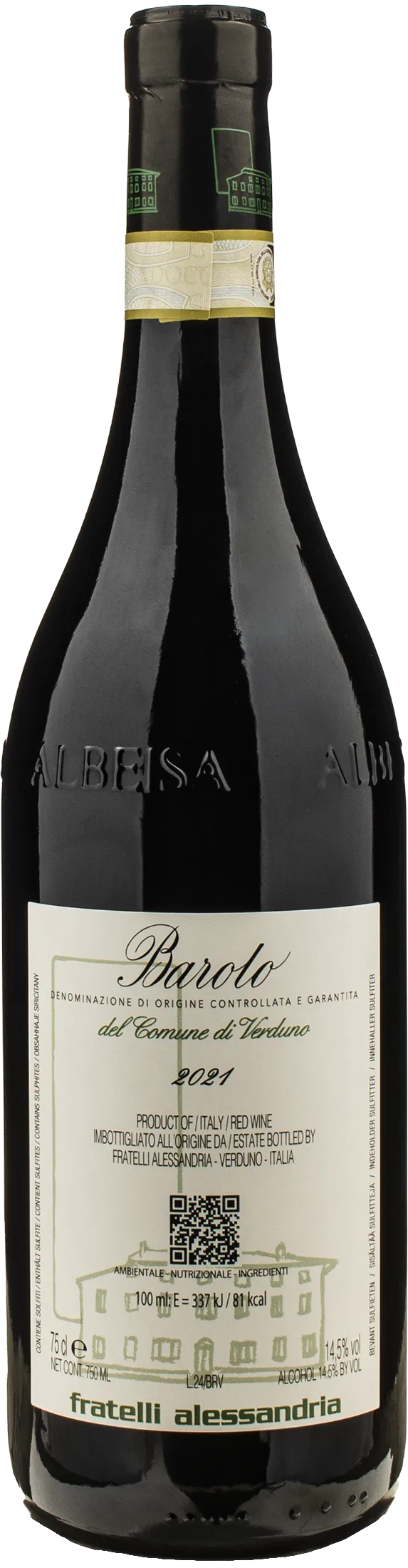 Fratelli Alessandria Barolo del Comune di Verduno 2021