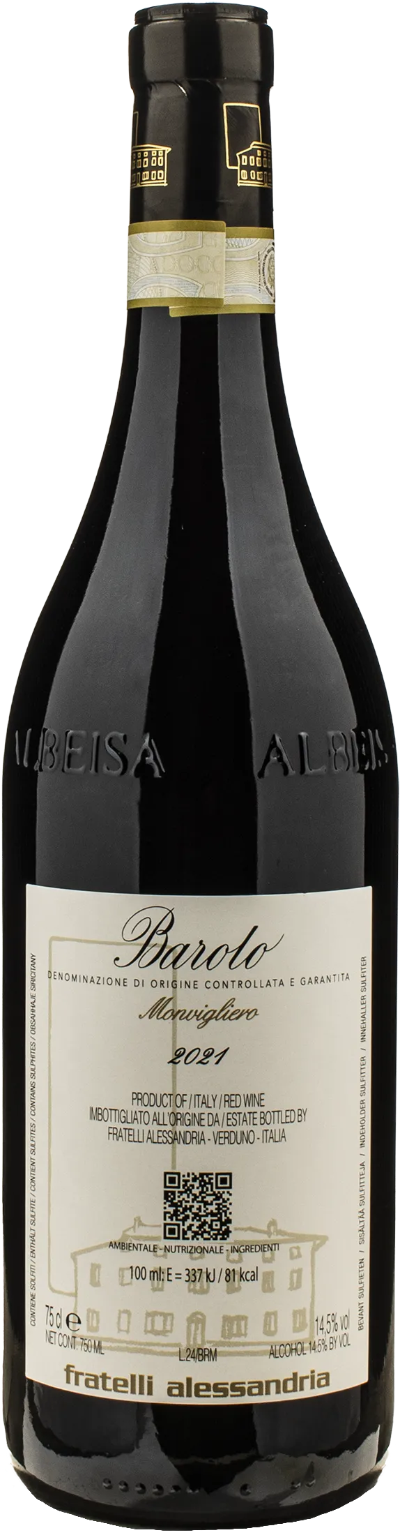 Fratelli Alessandria Barolo Monvigliero 2021