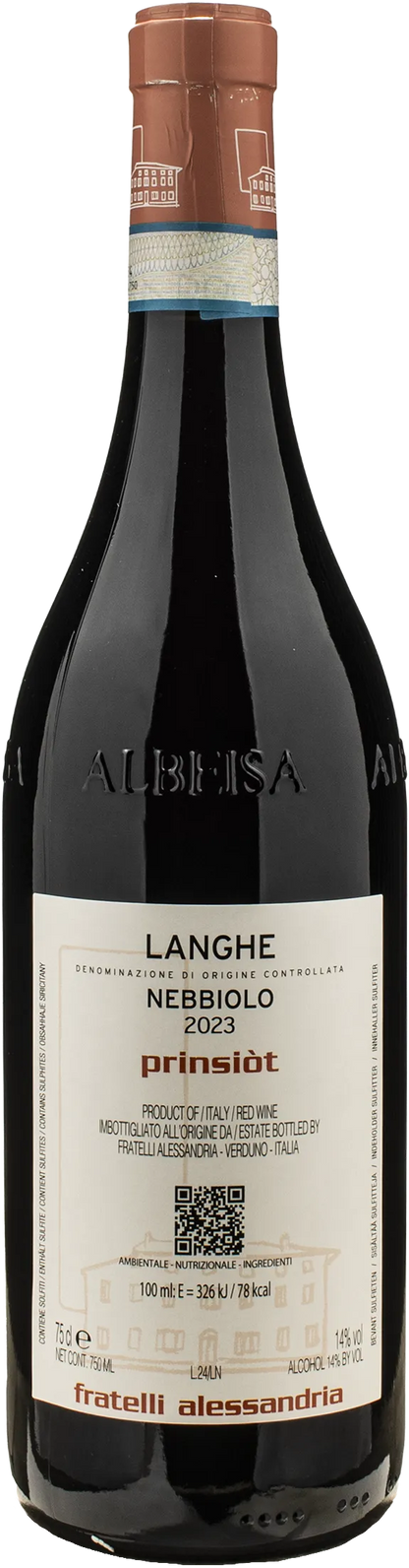 Fratelli Alessandria Langhe Nebbiolo Prinsiot 2023