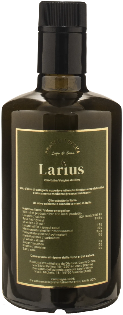 Fratelli Selva Lake Como Huile d'olive extra vierge Larius 0.5L 2025