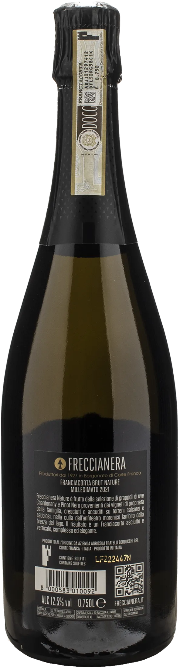 Freccianera Franciacorta Brut Nature Millesimato 2021
