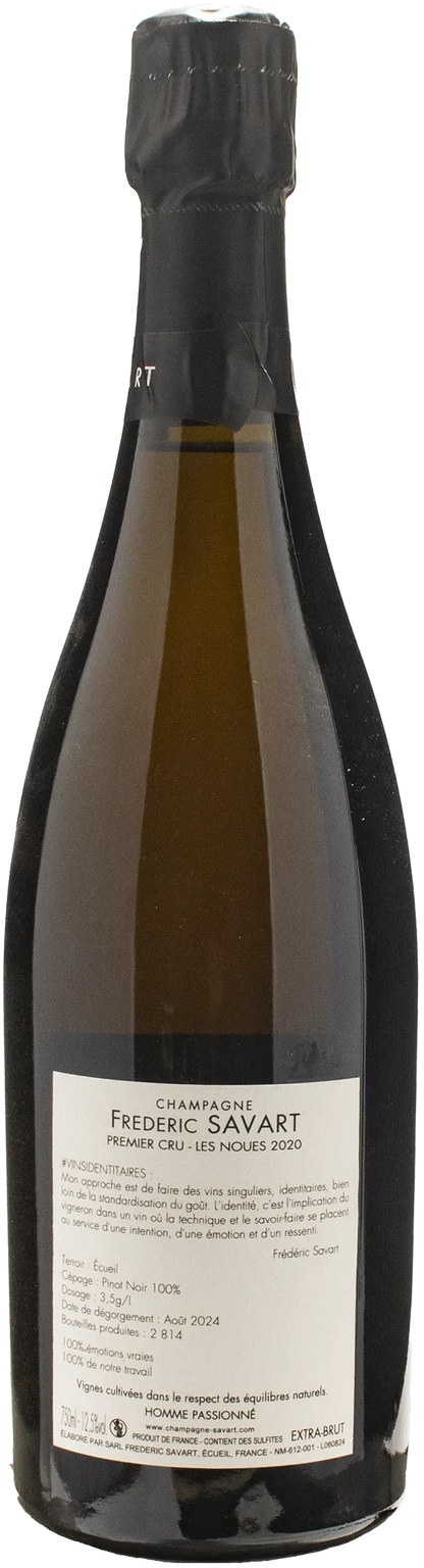 Frederic Savart Champagne Premier Cru Les Noues Ecueil Extra Brut 2020