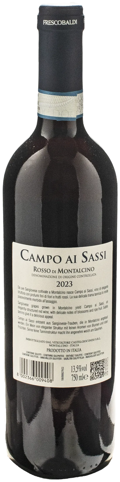 Frescobaldi Rosso di Montalcino Campo ai Sassi 2023