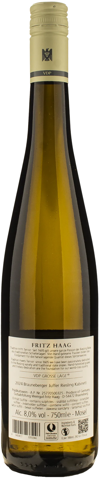 Fritz Haag Brauneberger Juffer Kabinett Riesling 2024