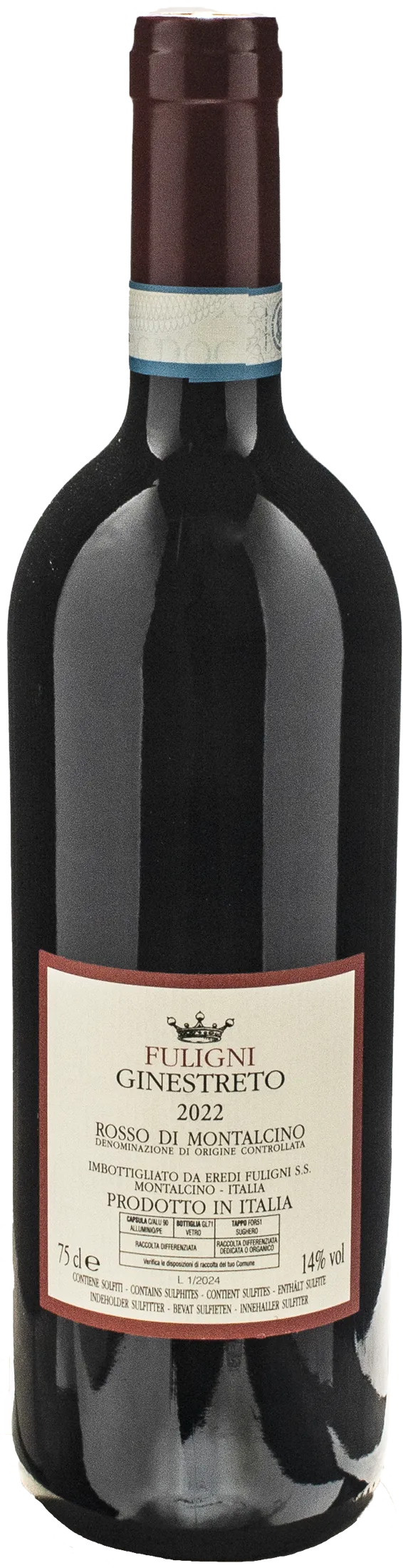 Fuligni Rosso di Montalcino Ginestreto 2022