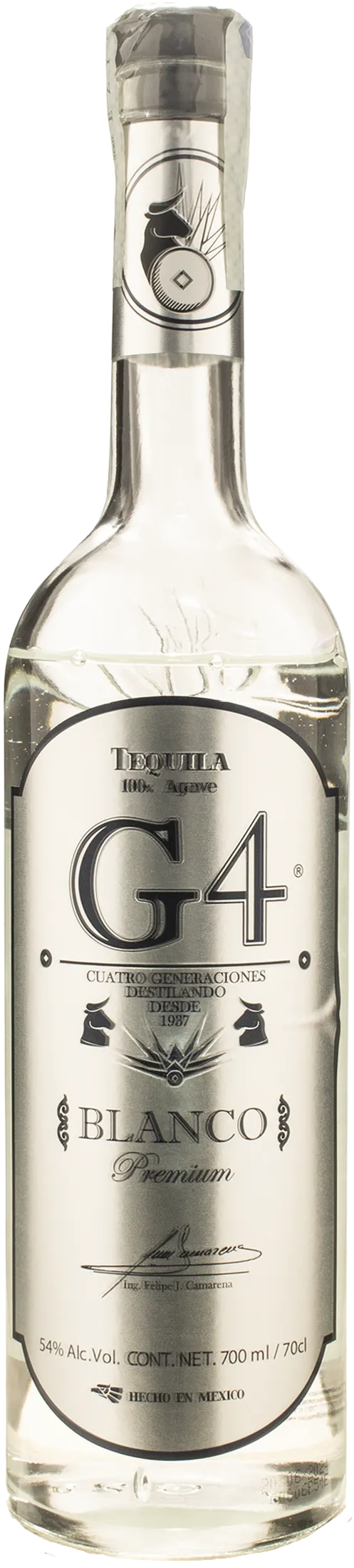 G4 Tequila Blanco 108 High Proof 0.75L