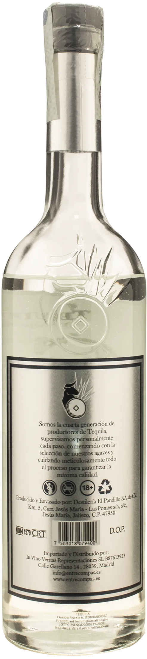 G4 Tequila Blanco Premium 108 High Proof 0.70L