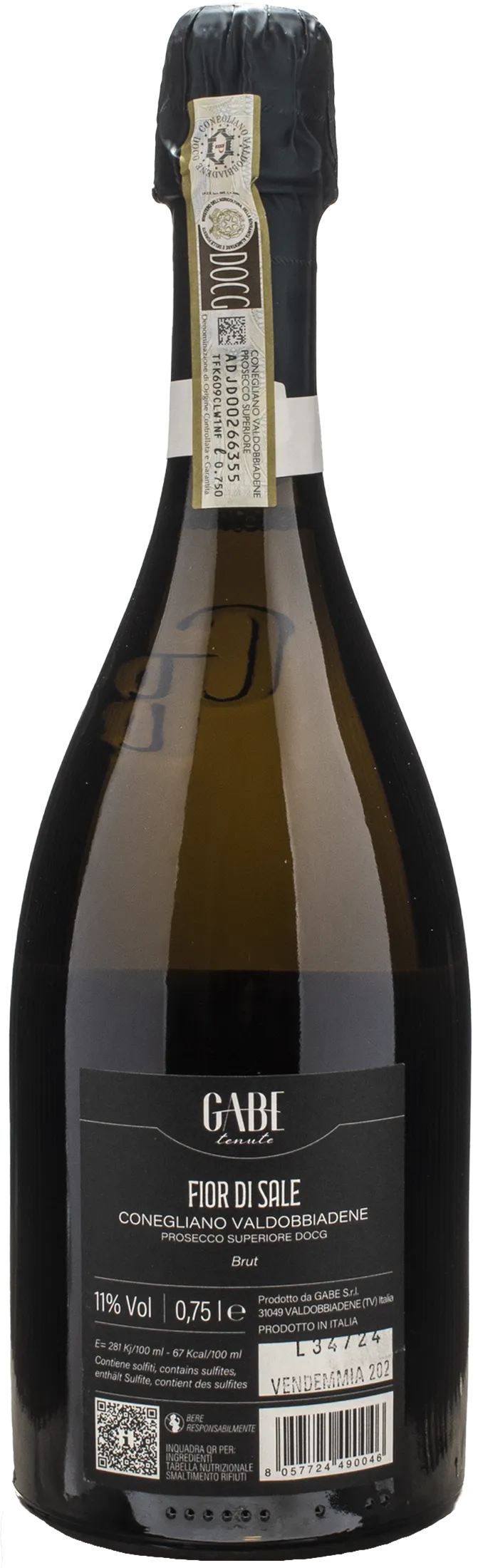 Gabe Conegliano Valdobbiadene Prosecco Superiore Brut Fior di Sale 2024