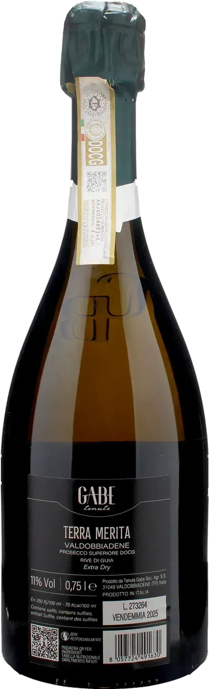 Gabe Conegliano Valdobbiadene Rive di Guia Terra Merita Extra Dry 2025