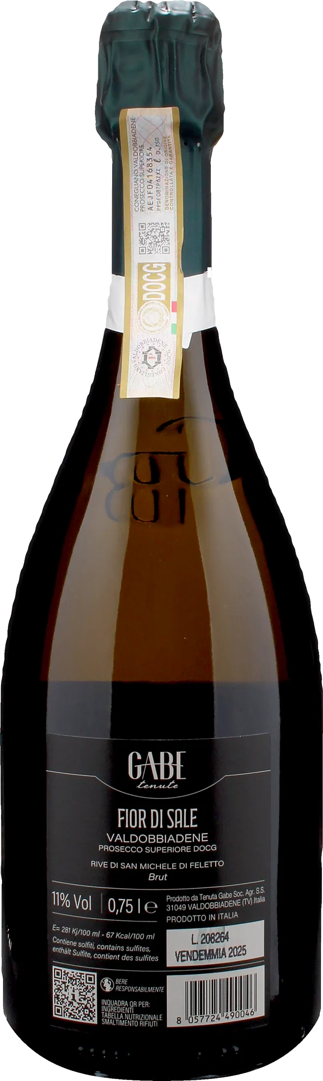 Gabe Conegliano Valdobbiadene Rive di San Michele Fior di Sale Brut 2025