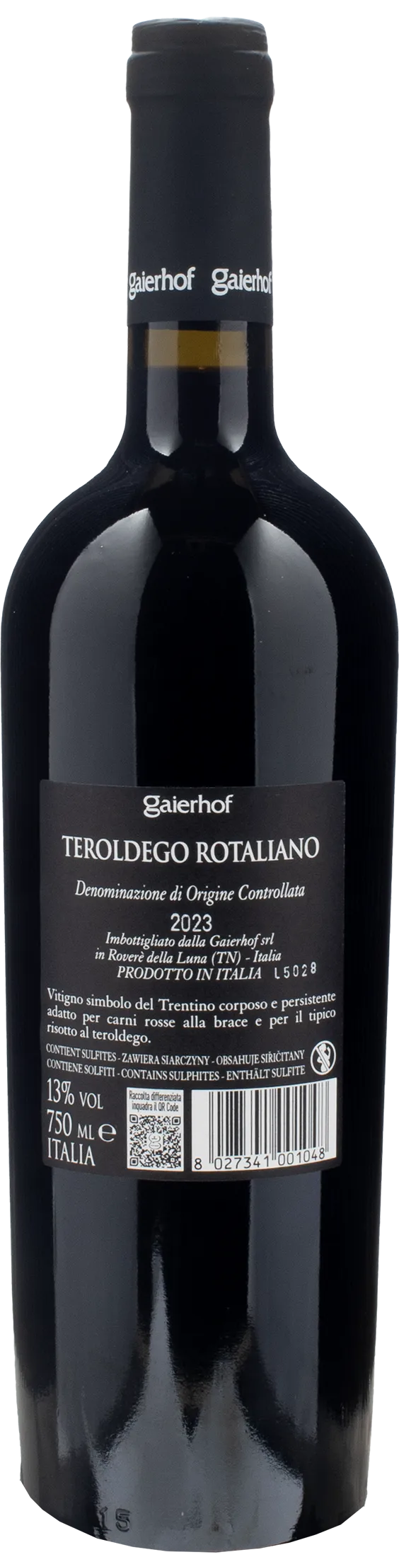 Gaierhof Teroldego Rotaliano 2023