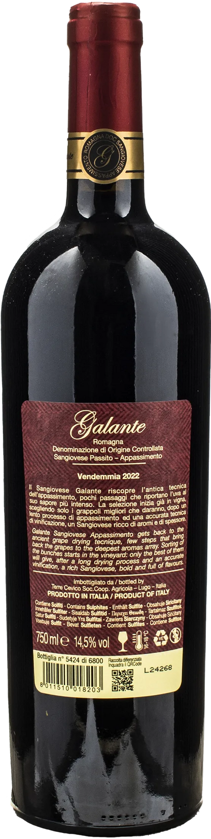 Galante Romagna Sangiovese Appassimento 2022