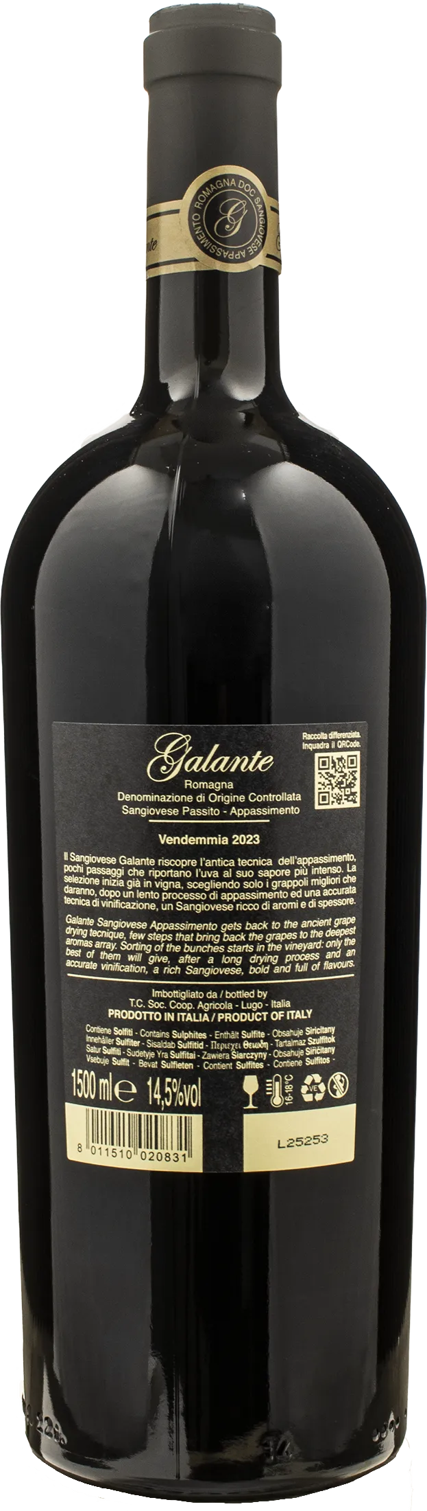 Galante Romagna Sangiovese Appassimento Magnum 2023
