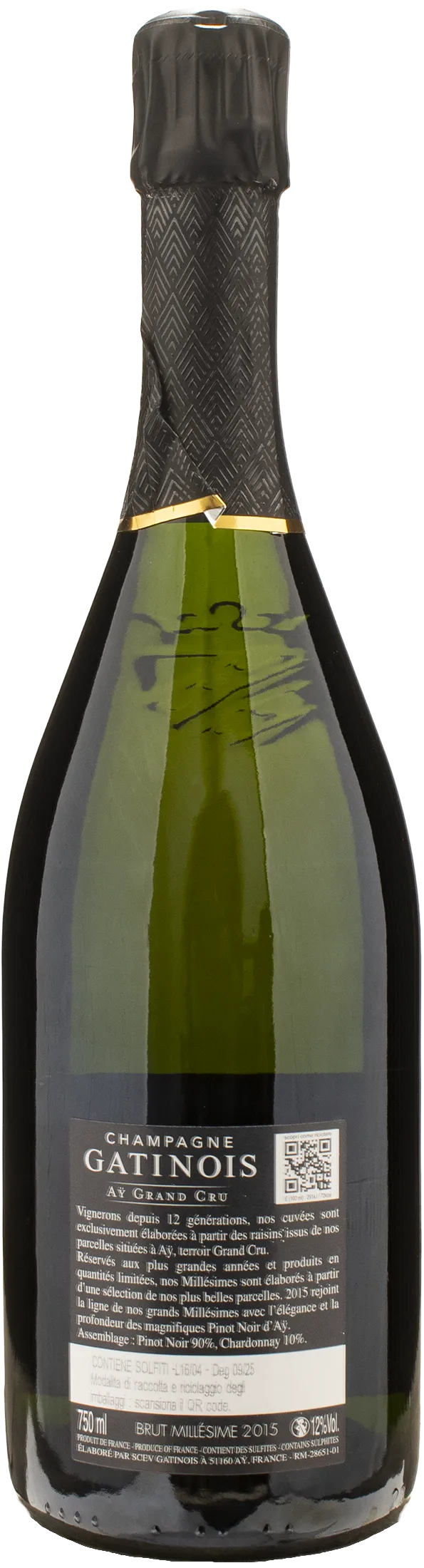 Gatinois Champagne Grand Cru Brut Millesime 2015