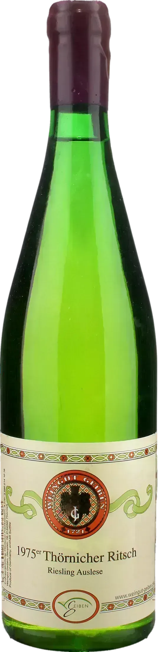 Geiben Thornicher Ritsch Riesling Auslese 1975