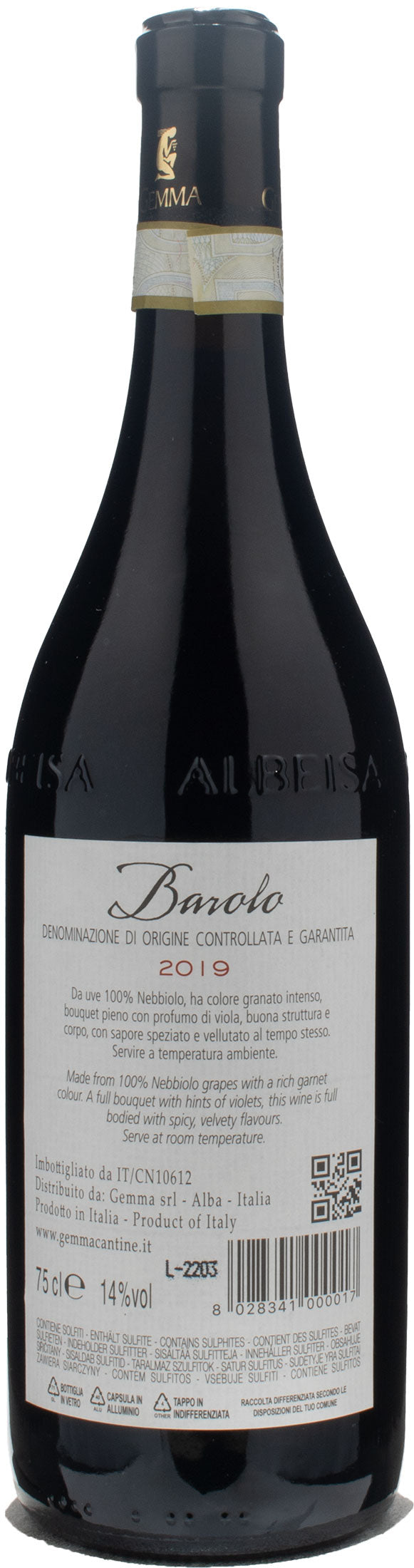 Gemma Barolo 2019