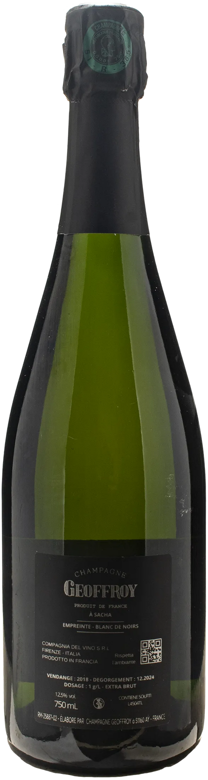 Geoffroy Champagne 1er Cru Blanc de Noirs Empreinte Extra Brut 2018