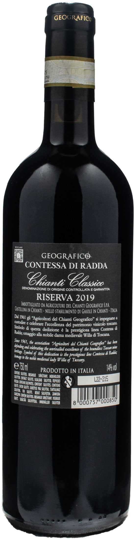 Geografico Chianti Classico Contessa di Radda Riserva 2019