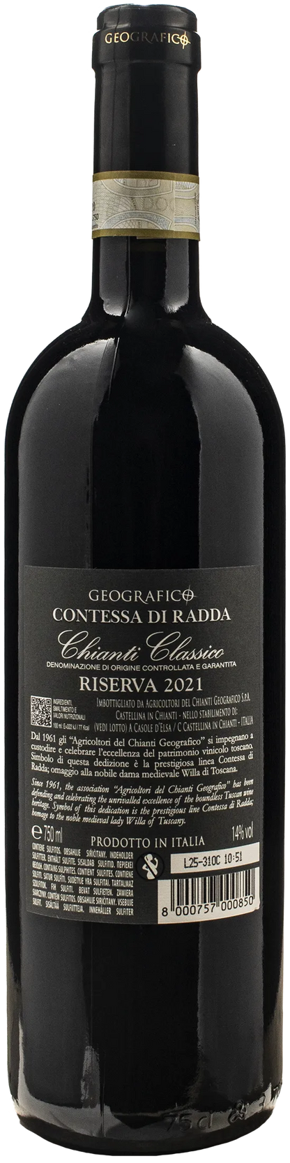 Geografico Contessa di Radda Chianti Classico Riserva 2021