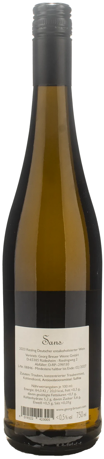 Georg Breuer GB Sans Riesling Zero Alcol