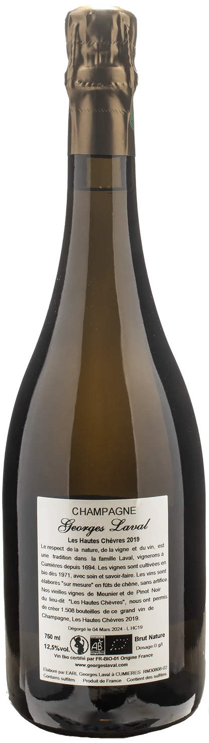 Georges Laval Champagne 1er Cru Les Hautes Chèvres Cumières Brut Nature 2019
