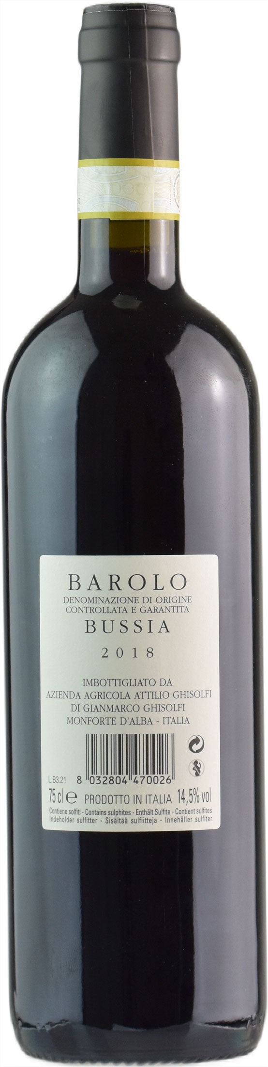 Ghisolfi Barolo Bussia 2018