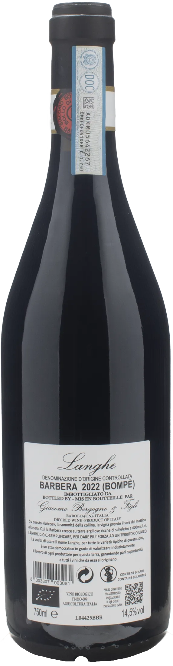Giacomo Borgogno Barbera Bompe 2022