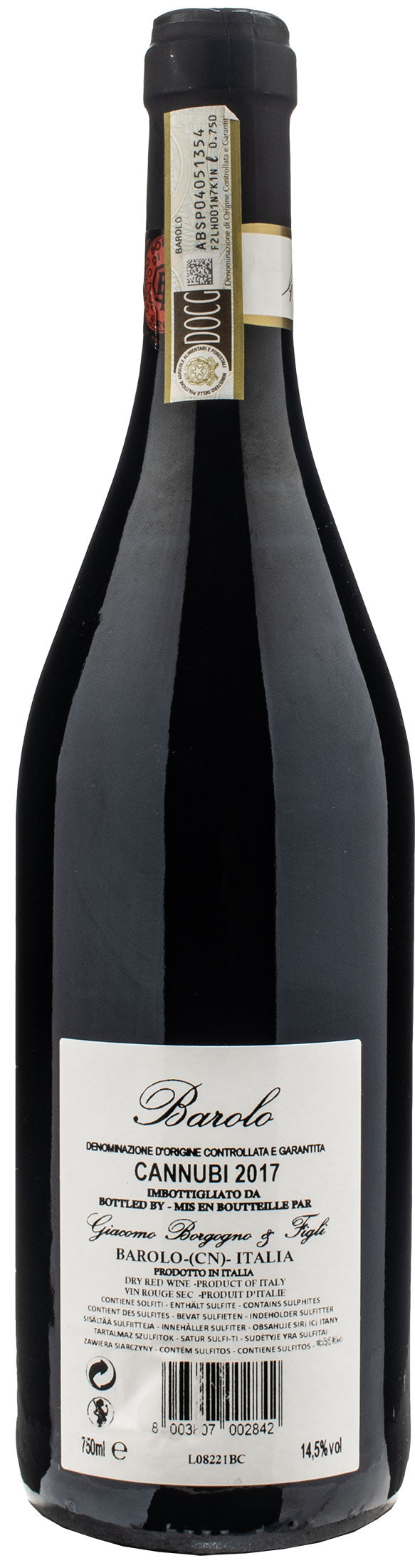 Giacomo Borgogno Barolo Cannubi 2017