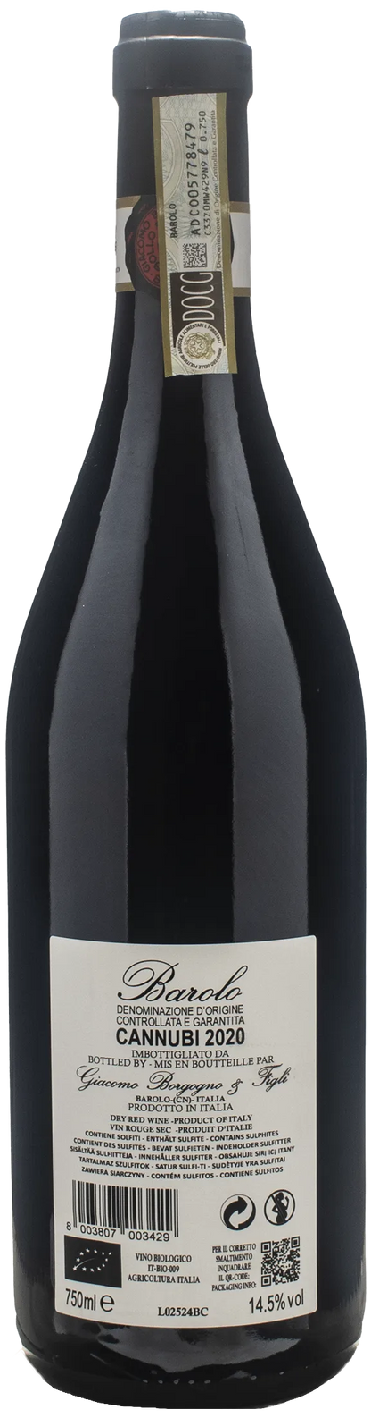 Giacomo Borgogno Barolo Cannubi 2020