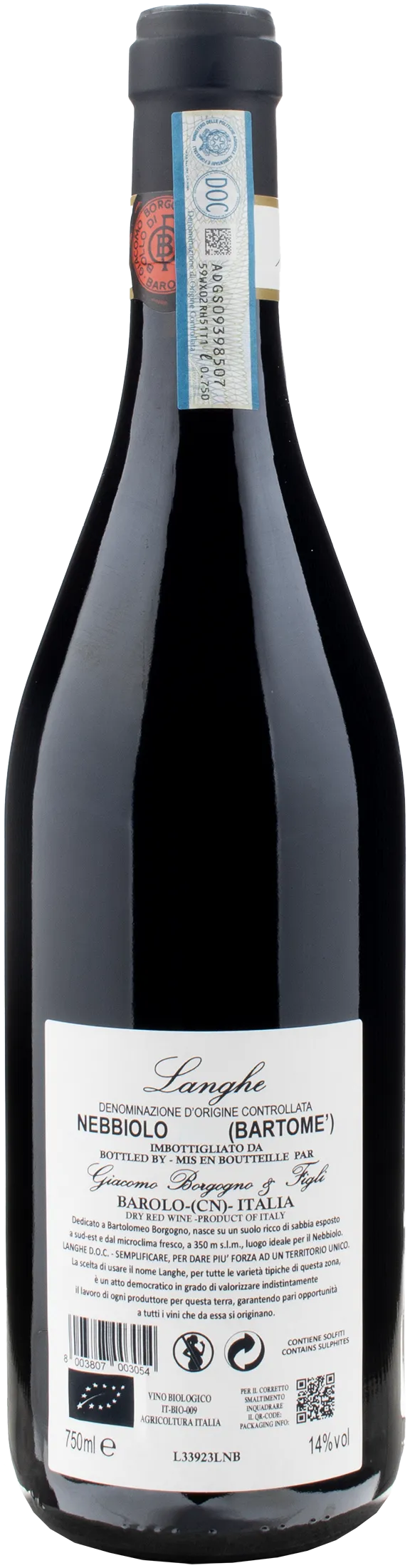 Giacomo Borgogno Langhe Bartome 2022