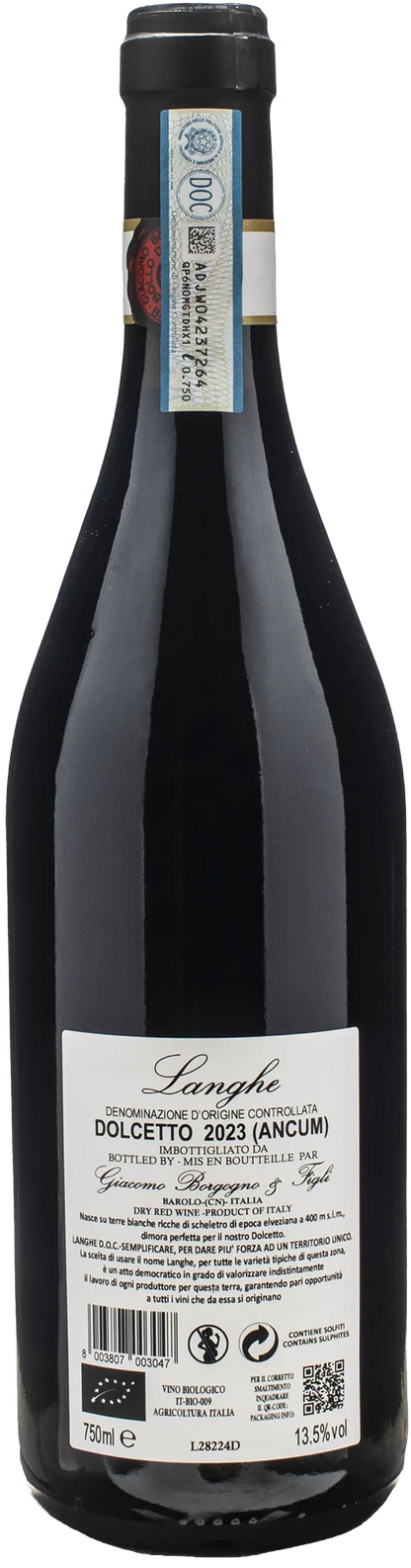Giacomo Borgogno Langhe Dolcetto Ancum 2023